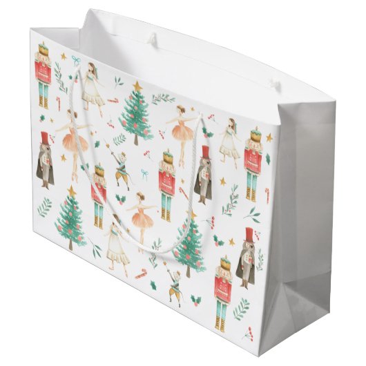 くるみクラッカーバレエ画像抱き枕 ラージペーパーバッグ (裏面アングル)