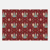 くるみクラッカーバレリナクリスマスラッピング紙彼女 ラッピングペーパーシート (正面)