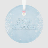 くるみクラッカーバレリナスノーフレークスアクリルオーナメント オーナメント (裏面)