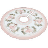 くるみクラッカーバレリーナバレエピンクエレガントク ブラッシュドポリエステルツリースカート (アングル)