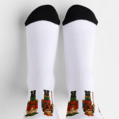 くるみクラッカーパレードホリデーチャーストマ ソックス (上部)