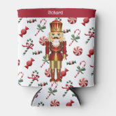 くるみクラッカーパーソナライズ名クリスマスプレゼント 缶クーラー (正面)