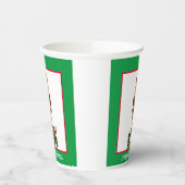 くるみクラッカーパーソナライズ文字x 2クリスマス 紙コップ (左)