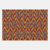 くるみクラッカーパープル金ゴールドレッド ラッピングペーパーシート (正面3)