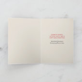 くるみクラッカービジネス企業のハッピーホリデーカード シーズンカード (内部)