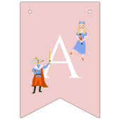 くるみクラッカーピンククリスマスツリーホリデイ誕生日 バンティングフラッグ (第3の旗)