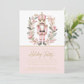 くるみクラッカーピンクリースクリスマスホリデーパーティー 招待状 (スタンド正面)