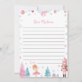 くるみクラッカーピンク誕生日カプセルノートメッセージカード サンキューカード (正面)