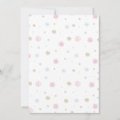 くるみクラッカーピンク誕生日カプセルノートメッセージカード サンキューカード (裏面)