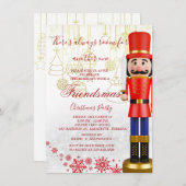 くるみクラッカーフレンドズクリスマスパーティの招待状 招待状 (正面/裏面)