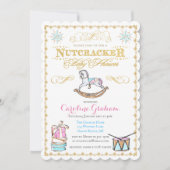 くるみクラッカーホリデーウィンターベビーシャワー招待状 招待状 (正面)