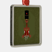 くるみクラッカーホリデーギフトクリスマスメタルオーナメント メタルオーナメント (右)