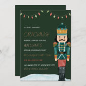 くるみクラッカーホリデークリスマスパーティの招待状 招待状 (正面/裏面)