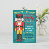 くるみクラッカーホリデークリスマスパーティの招待状 招待状 (スタンド正面)