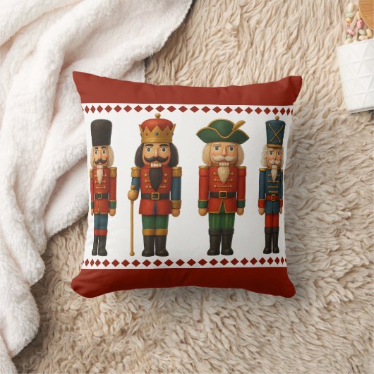 くるみクラッカーホリデーパレードクリスマス装飾用クッション クッション (ブランケット)