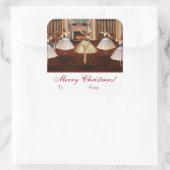 くるみクラッカーメリークリスマスプレゼントラベルシール スクエアシール (バッグ)