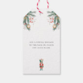 くるみクラッカーメリークリスマスプレゼントラベル ギフトタグ (裏面)