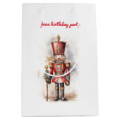 くるみクラッカーレッドマジカル誕生日 ミディアムペーパーバッグ (正面)