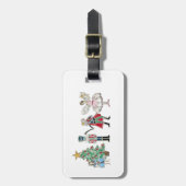 くるみクラッカー荷物タグバレエ ラゲッジタグ (正面縦)