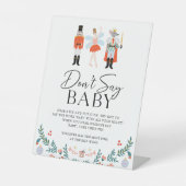 くるみクラッカー言わないベビークリスマスシャワーゲーム 台座サイン (正面)