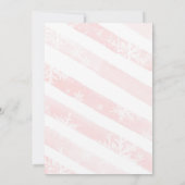 くるみクラッカー誕生日シュガープラムピンク 招待状 (裏面)