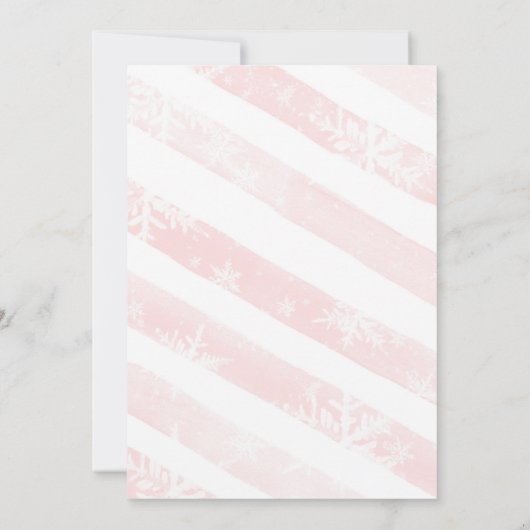 くるみクラッカー誕生日シュガープラムピンク 招待状 (裏面)