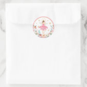 くるみクラッカー誕生日シュガープラム妖精の土地の甘い ラウンドシール (バッグ)