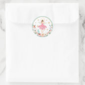 くるみクラッカー誕生日シュガープラム妖精の土地の甘い ラウンドシール (バッグ)