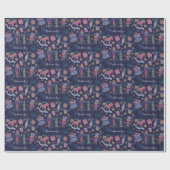 くるみクラッカー&フェアリーブルーラッピング紙 ラッピングペーパー (フラット)