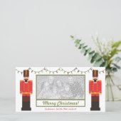 くるみクラッカー、メリークリスマス、フォトカードテンプレート シーズンカード (スタンド正面)