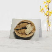 くるみグリーティングカード カード (黄色い花)