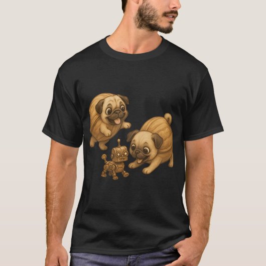 くるみパグのパック (Dimension 20: Cloudにインスパイア) Tシャツ (正面)