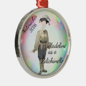 くるみパーソナライズされた割りオーナメント – ポリシネルメット メタルオーナメント (右)