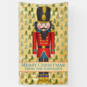 くるみパーソナライズされた割りクリスマスバナー 横断幕 (縦)