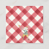 くるみパーソナライズされた割りクリスマスプレゼント エンクロージャーカード (裏面)