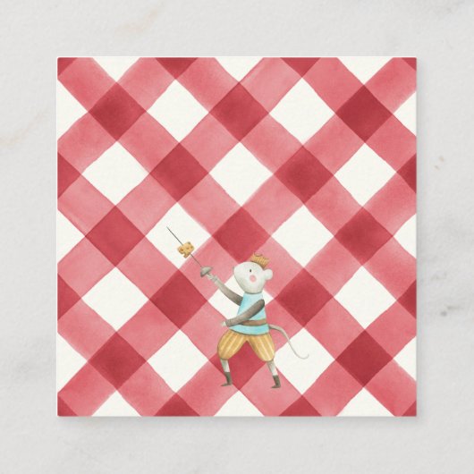 くるみパーソナライズされた割りクリスマスプレゼント エンクロージャーカード (裏面)