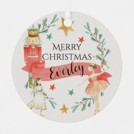 くるみパーソナライズされた割りテーマクリスマスオーナメント メタルオーナメント