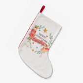 くるみパーソナライズされた割りテーマクリスマスストッキング スモールクリスマスストッキング (正面 (吊り時))