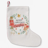 くるみパーソナライズされた割りテーマクリスマスストッキング スモールクリスマスストッキング (正面)