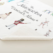 くるみパーソナライズされた割りバレエ シェルパブランケット (3/4)