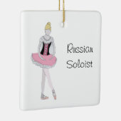 くるみパーソナライズされた割りバレエ セラミックオーナメント (右)