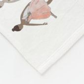 くるみパーソナライズされた割りバレエ フリースブランケット (角)