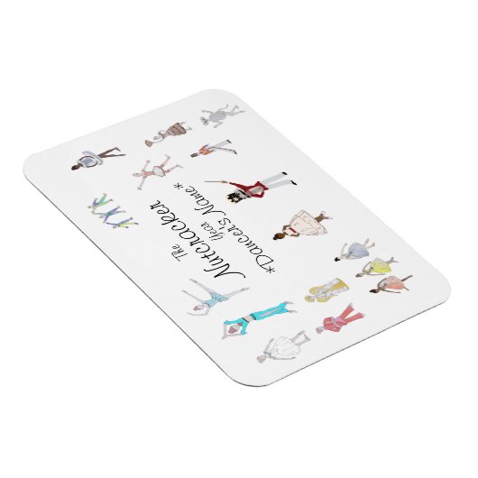 くるみパーソナライズされた割りバレエ マグネット (右側)