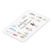 くるみパーソナライズされた割りバレエ マグネット (左側)