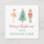 くるみパーソナライズされた割り付け休日エンクロージャカード エンクロージャーカード (正面)