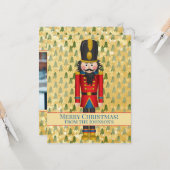 くるみパーソナライズされた割り写真クリスマスクリスマス カード (正面/裏面インサイチュ)