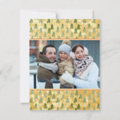 くるみパーソナライズされた割り写真クリスマスクリスマス カード (裏面)