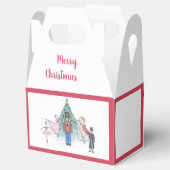 くるみパーソナライズされた割り器の好意トリートボックス フェイバーボックス (オープン)