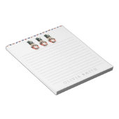 くるみパーソナライズされた割り水色 ノートパッド (アングル)