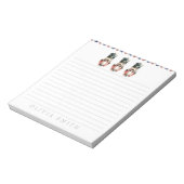 くるみパーソナライズされた割り水色 ノートパッド (回転)